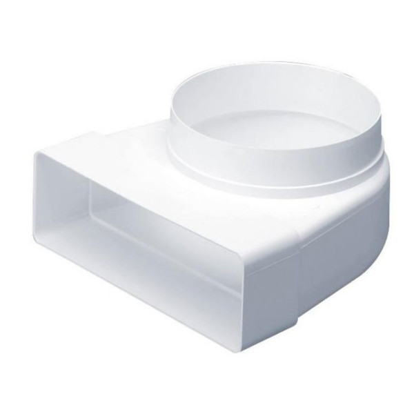 Rectangular Ducting Elbow Bend with Spigot 100