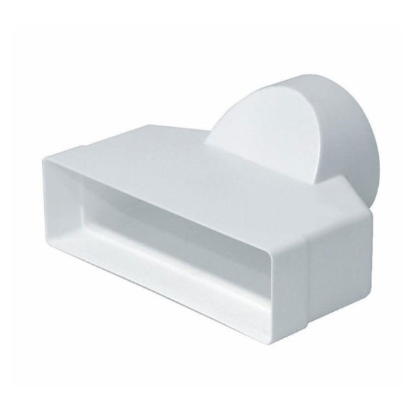 Rectangular Ducting to Short Round Connector